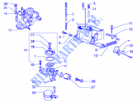 Onderdelen van de carburator voor VESPA PX 2015