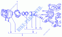 Cylinder piston wrist pin, assy voor GILERA Runner 125 FX 2T 1999