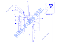 Onderdelen van de Voorvork (Wuxi Top) voor PIAGGIO Liberty 125 4T iGet 3V ie ABS Euro 5 2020