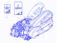 Complete motor voor PIAGGIO BV 4T 4V ie E3 2014