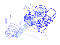 Complete carburator   Toevoeraansluiting voor PIAGGIO Carnaby 4T E3 2009