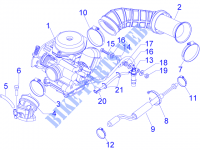 Complete carburator   Toevoeraansluiting voor PIAGGIO Fly 4T 4V 2013