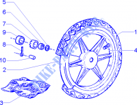 Rear wheel voor PIAGGIO Liberty La Poste Other year