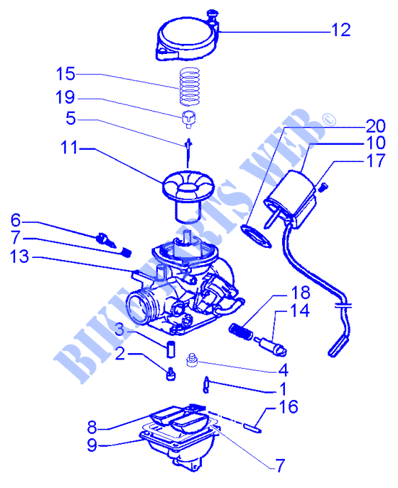 Carburettor voor PIAGGIO Liberty 4T RST PTT (E) Other year