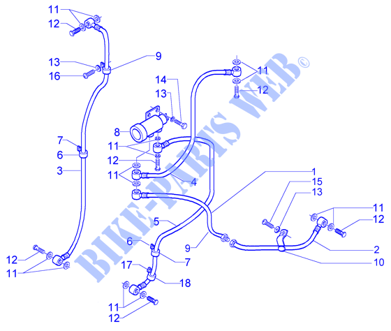 Brake pipes voor PIAGGIO X9 Evolution Other year
