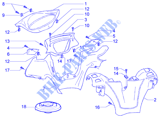 Handlebar coverings voor PIAGGIO X9 Evolution Other year