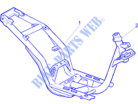 Chassis/frame voor PIAGGIO Liberty 4T 2V E3 2012
