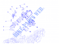 Gasklephuis   Injector   Toevoeraansluiting voor PIAGGIO Liberty 4T 3V ie E3 2013