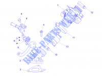 Gasklephuis   Injector   Toevoeraansluiting voor PIAGGIO Liberty iGet 4T 3V ie ABS 2015