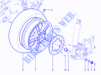 Rear wheel voor PIAGGIO MP3 YOUrban ERL 2015
