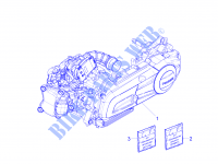 Complete motor voor PIAGGIO X10 4T 4V I.E. E3 2014
