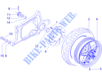 Rear wheel voor PIAGGIO X Evo Euro 3 2015