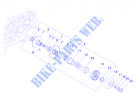 Aangedreven poelie voor GILERA Fuoco 4T-4V ie E3 LT 2014