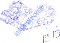 Complete motor voor GILERA Fuoco 4T-4V ie E3 LT 2014