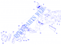 Dekplaten achter   Spatlap voor GILERA Fuoco 4T-4V ie E3 LT 2013