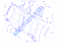 Voorste koffer   Tegenbeschermingsplaat voor GILERA Fuoco 4T-4V ie E3 LT 2014