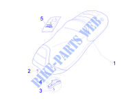 Zadel/Zitten voor GILERA Fuoco 4T-4V ie E3 LT 2014