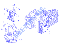 Gasklephuis   Injector   Toevoeraansluiting voor GILERA Fuoco E3 2013
