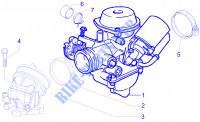 Complete carburator   Toevoeraansluiting voor GILERA Runner ST 4T E3 2009